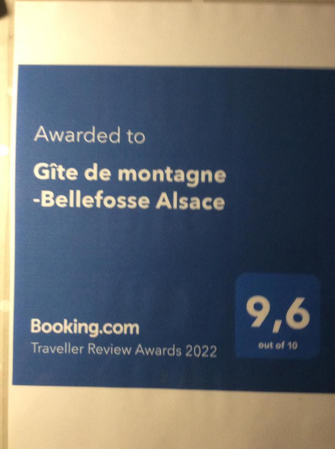 Gite De Montagne -Bellefosse Alsace Exteriör bild